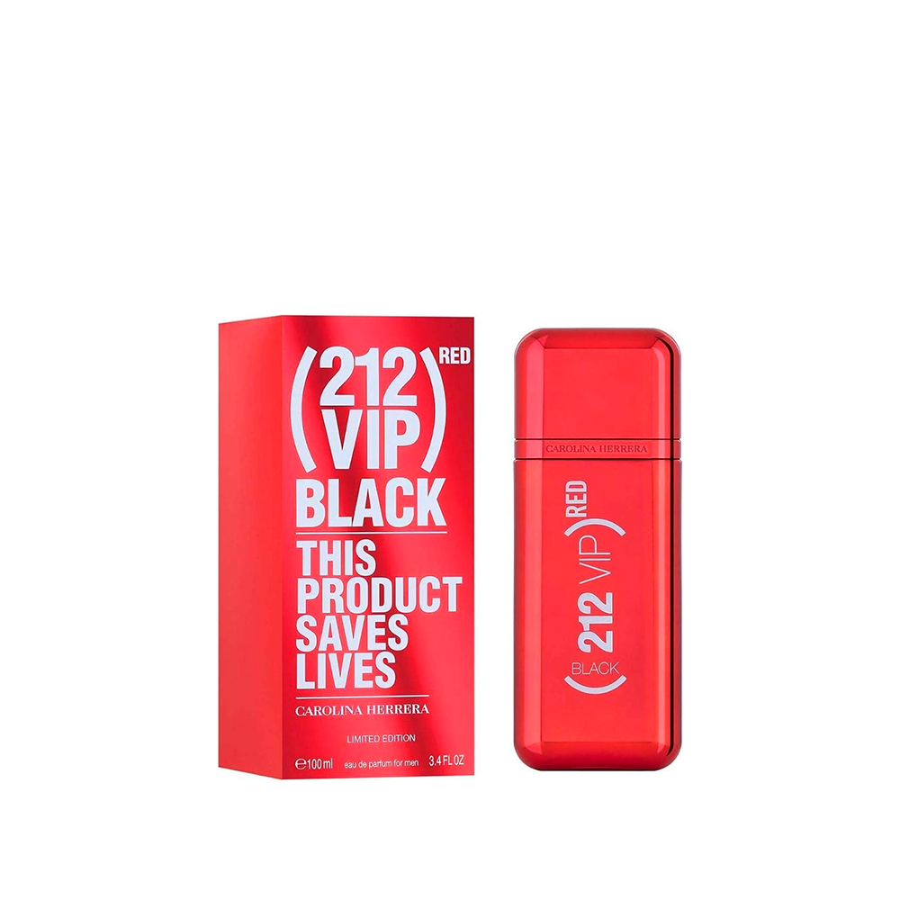 Carolina Herrera (212 vip black) Red Limited edition eau de parfum man 100ml