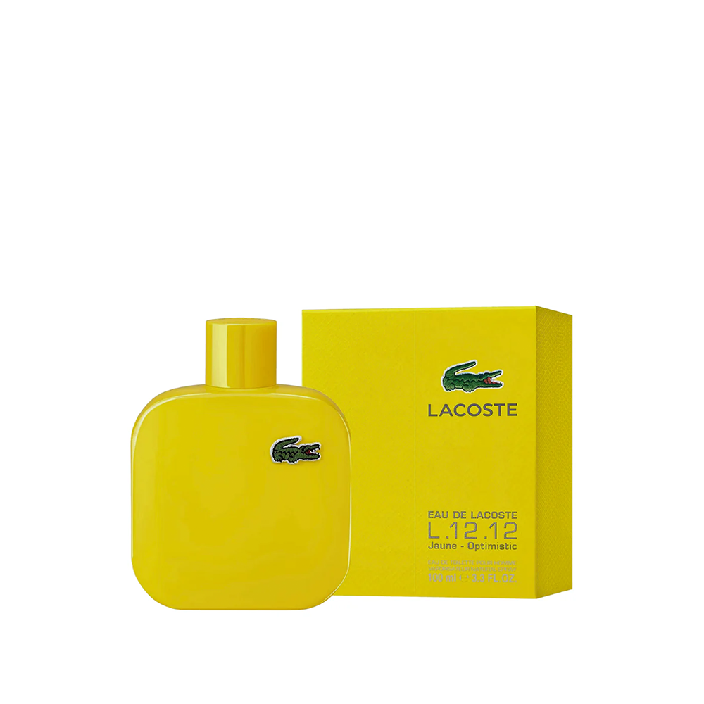 Lacoste l.12.12 jaune – optimistic eau de toilette man 100ml
