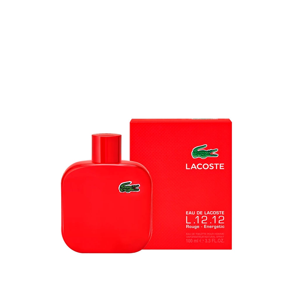 Lacoste l.12.12 rouge – energetic eau de toilette man 100ml