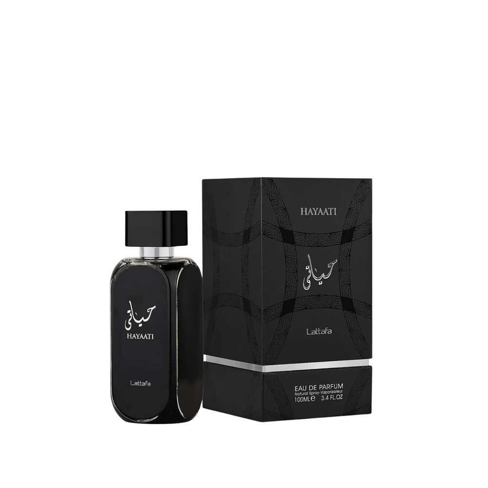 Lattafa hayaati eau de parfum 100ml (caja negra)