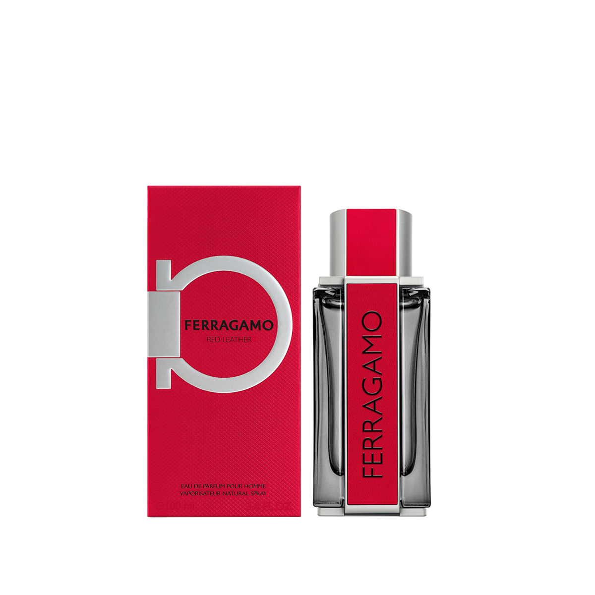 Salvatore Ferragamo red leather eau de parfum man 100ml