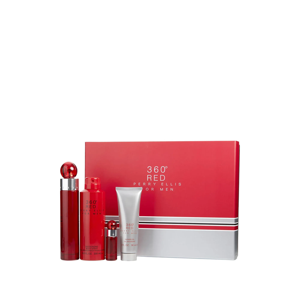 Set Perry Ellis 360 Red 4 pzs